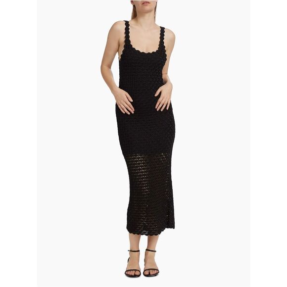 NWT Alice + Olivia Bray Luster Crochet Sleeveless Lined Maxi Dress Medium $695 - Picture 1 of 10